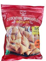 DEEP FOODS FRZN SAMOSA 50 Bag -POT-PEA 12 OZ