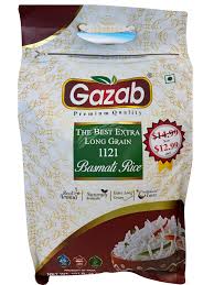 GAZAB BASMATI RICE EXTRA LONG 1121 10LB