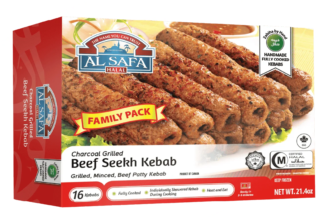 AL Safa Grilled Beef Seekh Kebab 16pc