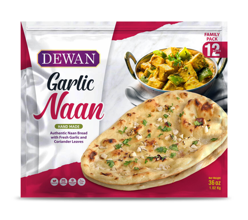 Dewan Garlic Naan 12pc
