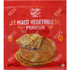 DEEP FOODS FRZN PARATHA MIXED VEG 14 OZ