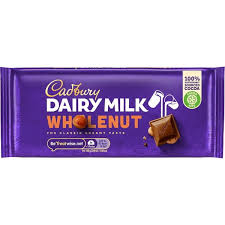 CADBURY DAIRY MILK WHOLENUT CHOCOLATE 120 GM
