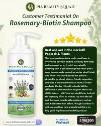 Pia rosemary shampoo