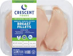 Crescent bone/skin ckn breast fillets