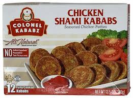 COLONEL KABABZ FRZN CHICKEN SHAMI KABAB 10pc  11 OZ