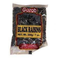 GAZAB BLACK RAISINS 200G