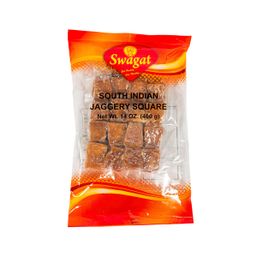SWAGAT JAGGERY SQUARE DARK BROWN 400 GM